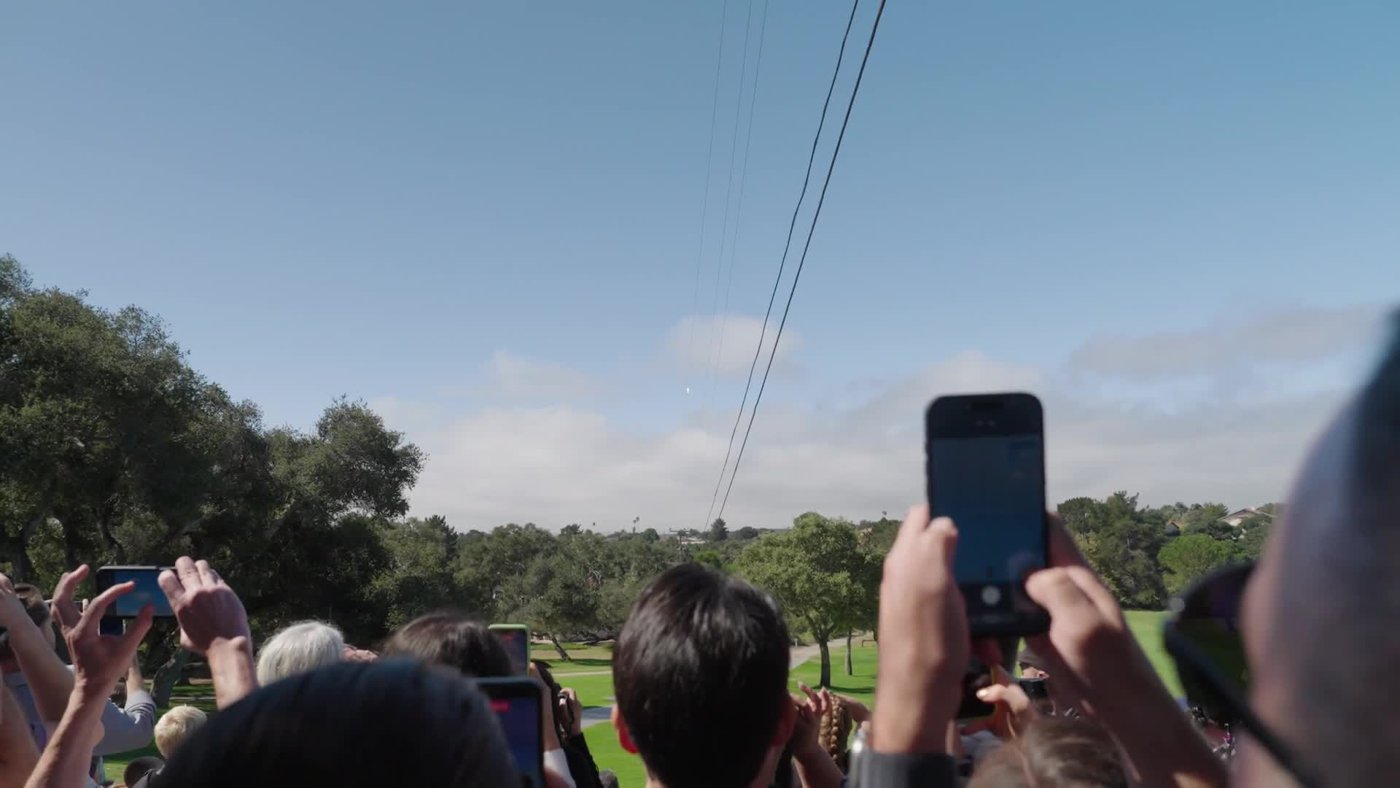 Fotograma del vídeo con el que Google presenta el prototipo de Project Suncatcher